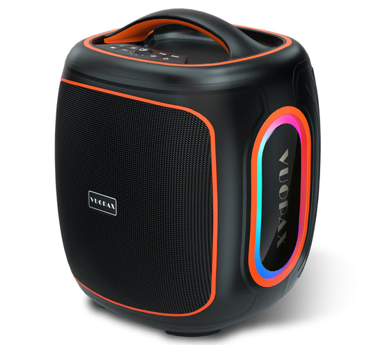 Portable Bluetooth Speaker Wireless,200W Peak Loud Super Deep Bass 6.5" Woofer Outdoor Speaker W/ 18000mAh 24H, BT5.4, IP65 Waterproof, RGB Lights, TWS,Party for Camping, Beach,Work,BBQ